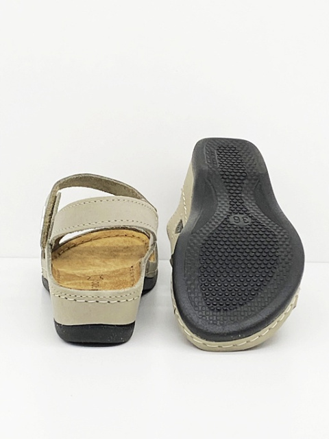 szare sandałki damskie