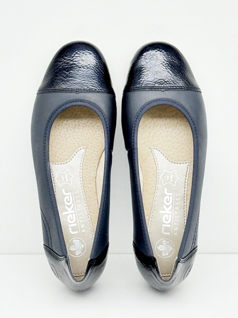 granatowe baleriny Rieker