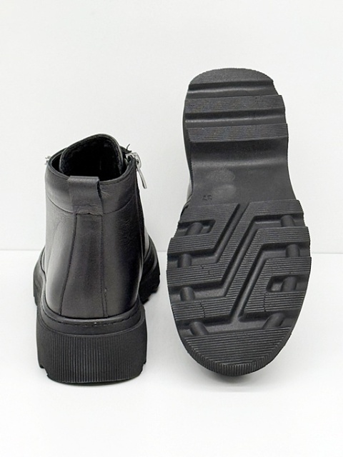 Botki damskie skórzane Vacarro 0290-2896 czarne, tęgość H