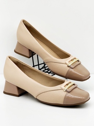 Buty Piccadilly damskie Joanete 160097-1 beżowo różowe, średnia tęgość G