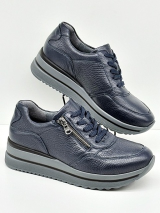 Buty damskie Waldlaufer K-Luana 669002 199 194 granatowe, Hirsch - skóra jelenia, tęgość K