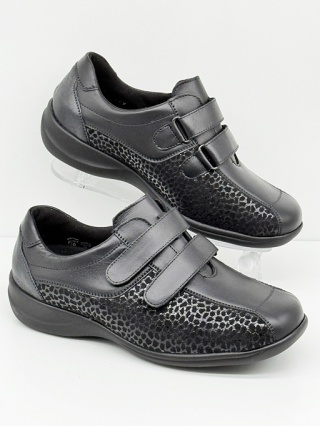 Waldlaufer Millu M54302 308 001 czarne, Buty dla starszej osoby damskie, tęgość M