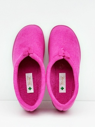 Kapcie damskie wysokie Dr Luigi Medical PU-01-45-02-45-TP różowe, tęgość M