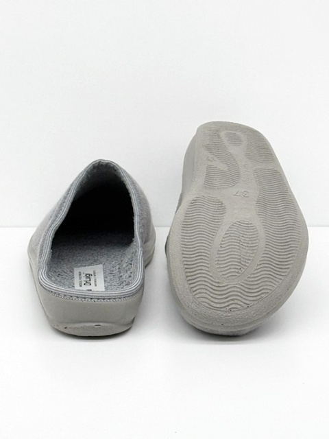 Dr Luigi kapcie zdrowotne PU-01-85-01-85-TF szare (frotte), tęgość H