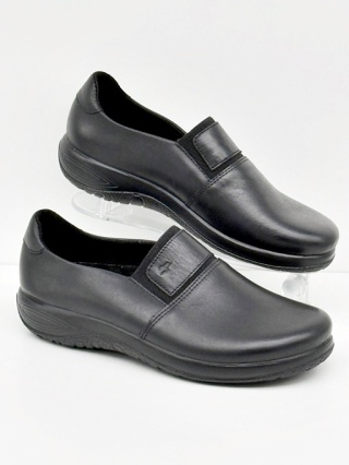 Fly Flot P5Z55XW czarne skórzane półbuty damskie, tęgość K