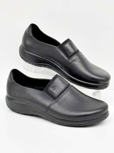 czarne półbuty damskie