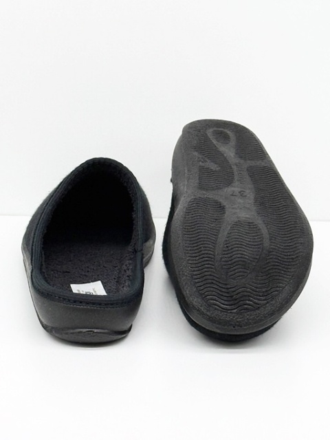 Damskie kapcie zdrowotne Dr Luigi PU-01-90-01-90-TF czarne bawełniane (frotte), tęgość H