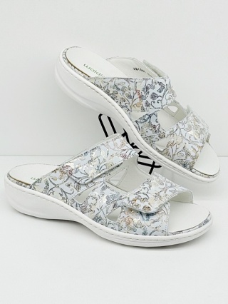 Klapki Waldlaufer Heria 408519 101 150 białe, regulowana tęgość H-K-M