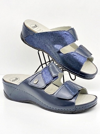 Klapki damskie Scholl Nives 2 Straps 25 granatowe F32105 1040, regulacja G-H regulowana
