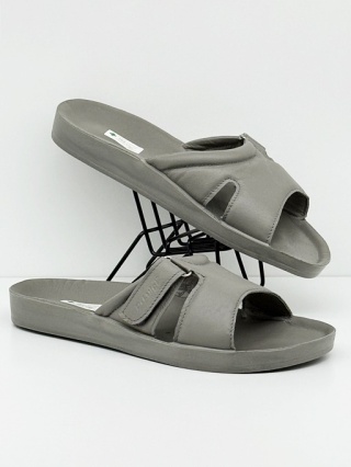 Klapki zdrowotne Dr Luigi damskie PU-02-85-20-85-KS szare skórzane, tęgość G-H