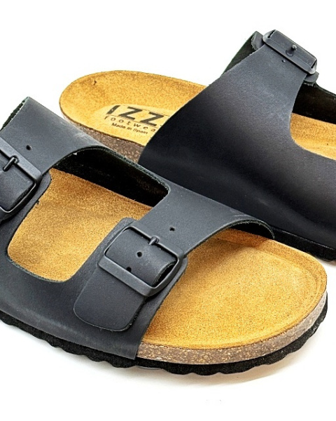 klapki na korku czarne