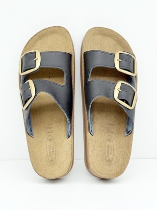 Klapki zdrowotne do pracy BIRKE 01D czarne, zakres regulacji tęgości F-G-H