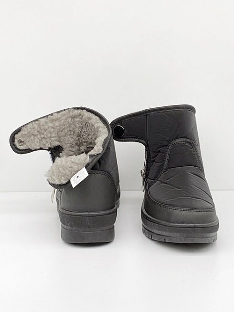 Kredo 2190 czarne damskie śniegowce, tęgość H