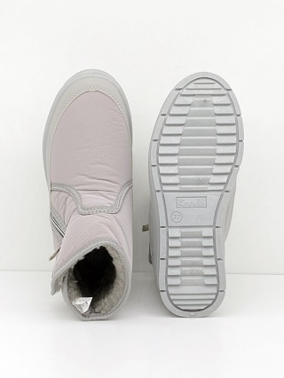 Kredo 2190 szare obuwie zimowe damskie śniegowce, tęgość H