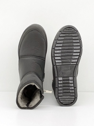 Kredo 2392 czarn damskie śniegowce, tęgość H