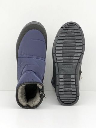 Kredo 2392 granatowe damskie buty na zimę, tęgość H