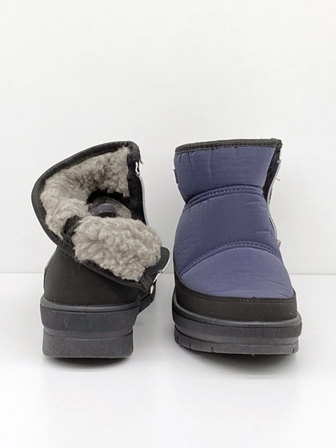 Kredo 2392 granatowe damskie buty na zimę, tęgość H