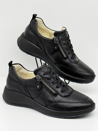 Obuwie zdrowotne Waldlaufer KALEA 698004 199 001 Hirsch, czarne, tęgość K