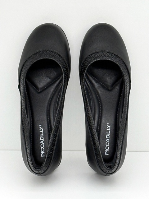 Buty damskie Piccadilly czółenka 145055-6 czarne, średnia tęgość G