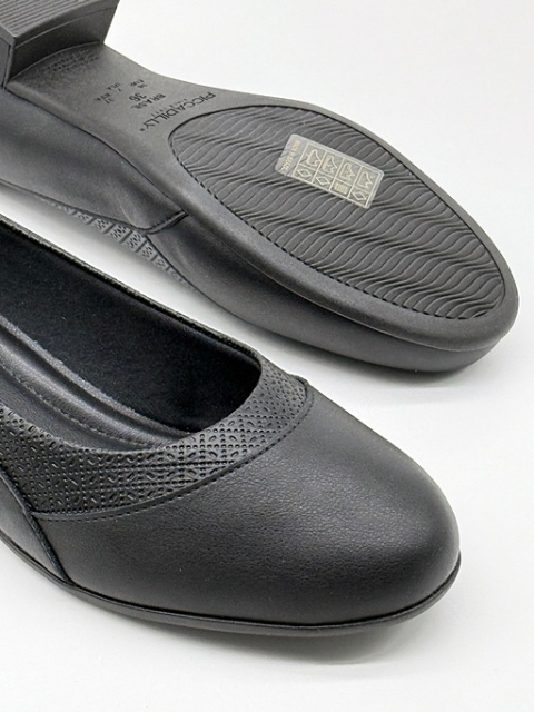 Buty damskie Piccadilly czółenka 145055-6 czarne, średnia tęgość G