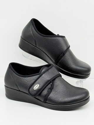 Półbuty damskie Fly Flot N38862D czarne, tęgość H