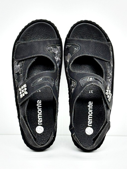 czarne sandały na haluksy