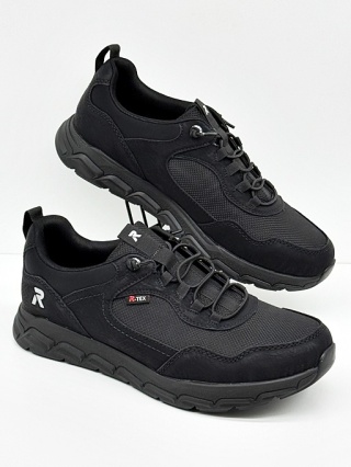 Rieker adidasy męskie 09105-00 czarne, szerokie, tęgość H