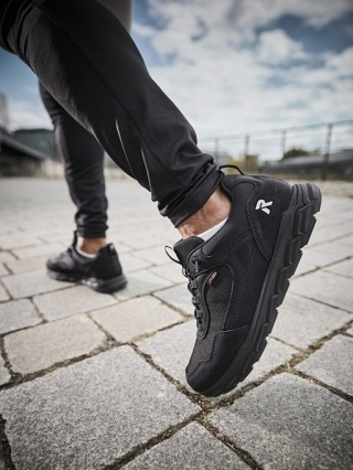 Rieker adidasy męskie 09105-00 czarne, szerokie, tęgość H