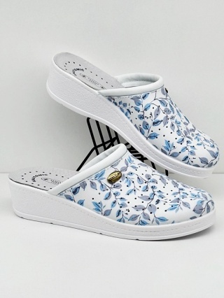 Sanital Flex 707/I Fant.57 listki, Klapki medyczne damskie, tęgość G