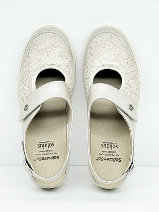 Buty damskie Solidus Heaven 27500-40558 beżowe sandały na haluksy, tęgość H-J