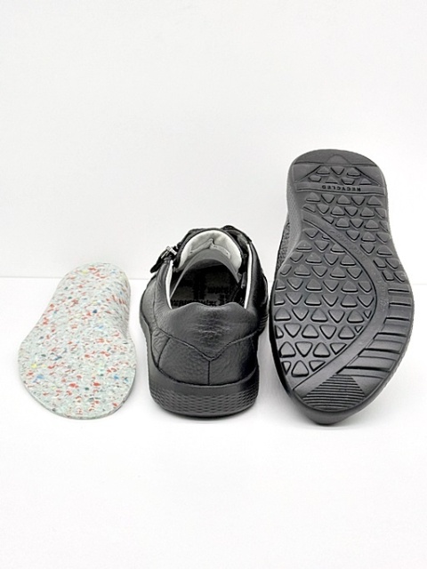 czarne buty skórzane na chore stopy