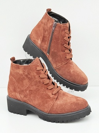 Waldlaufer buty damskie zimowe H-Luise 716807 195 057 brązowe, tęgość H