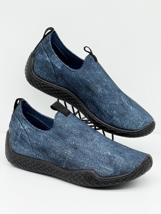 456D002 Befado Home & Go niebieskie półbuty damskie przy haluksach, tęgość H