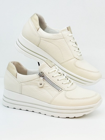 758009 207 698 H-Lana Waldlaufer Hirsch beżowe półbuty damskie, tęgość H średnia