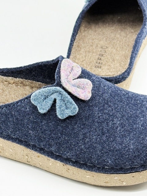 pantofe damskie z filcu