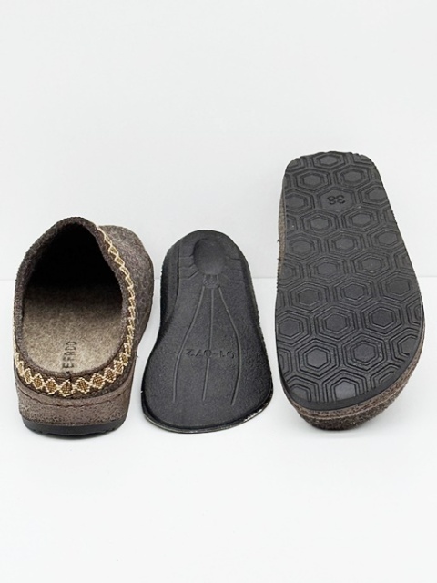 kapcie z wyjmowana wkładką