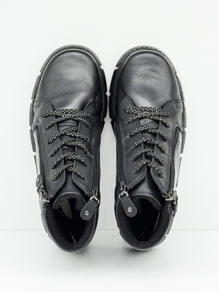 Buty Axel 4487 czarne botki damskie Kosela Medic, poszerzona tęgość H