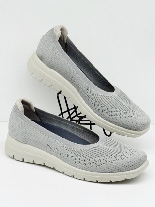 Buty damskie do codziennego chodzenia Fly Flot 27J46KX szare, halukst, tęgość K