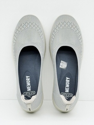 Buty damskie do codziennego chodzenia Fly Flot 27J46KX szare, halukst, tęgość K