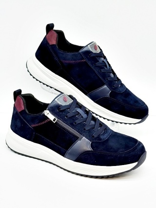 Buty męskie Waldlaufer H-Matti 784001 107 200 granatowy nubuk, tęgość H