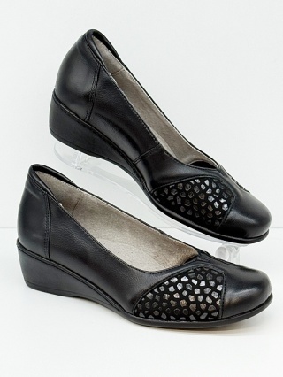 Buty zdrowotne Axel 3034 czarne eleganckie buty na stopy z haluksami, tęgość G 1/2