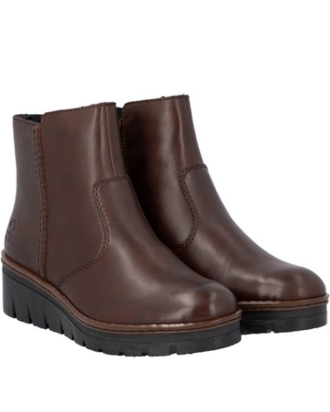 brązowe Botki Rieker