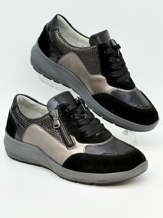 Damskie Waldlaufer Hirsch M-Tonia 831004 980 768 multi czarne, tęgość M