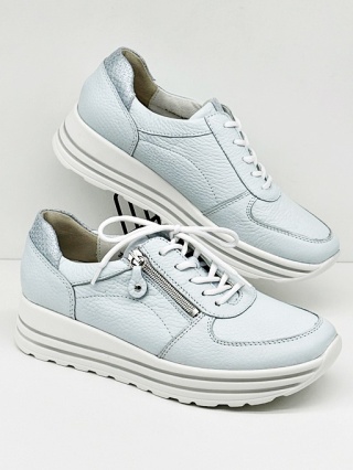 Damskie buty Waldlaufer Hirsch H-Lana 758009 206 159 błękitne, średnia tęgość H