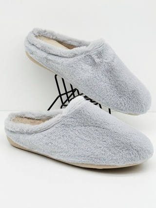 Damskie papucie z futerkiem Comfooty 40310 gris, tęgość J