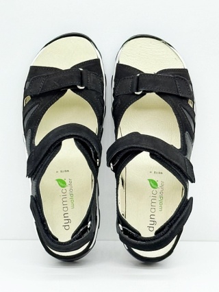 Damskie sandały Waldlaufer 448001 692 001 Hanni czarne, tęgość H