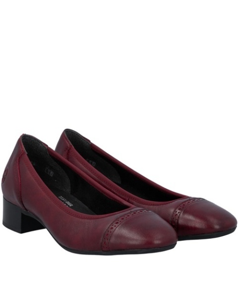 Rieker 43450-35 bordowe czółenka, średnia tęgość H