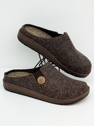 Kapcie damskie Befado 155D185 brązowe, tęgość K