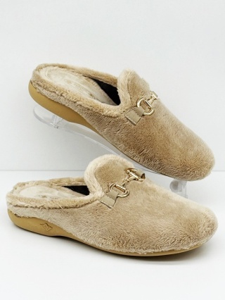 Kapcie damskie domowe Sanital Flex Z31867X beżowe, poszerzona tęgość H