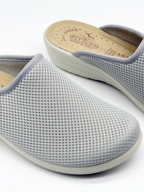 Klapki zakrywające palce Fly Flot T4368FE szare, tęgość G